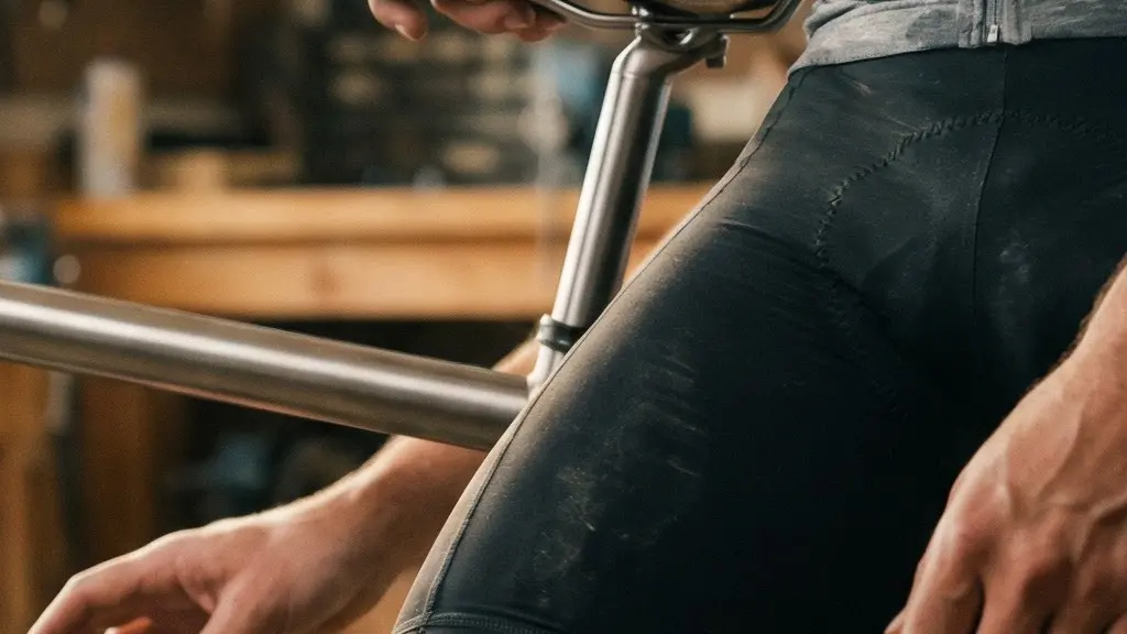 Abstract close-up of an e-bike motor housing and drivetrain components in warm workshop light, suggesting the mechanical transition from high to low assistance