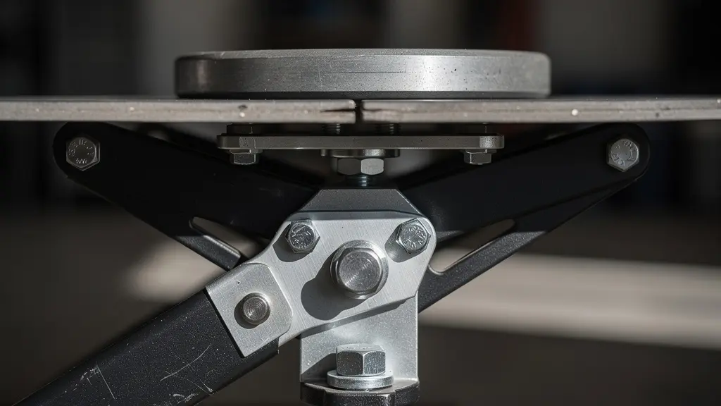 Platform bike rack showing weight distribution and stress points