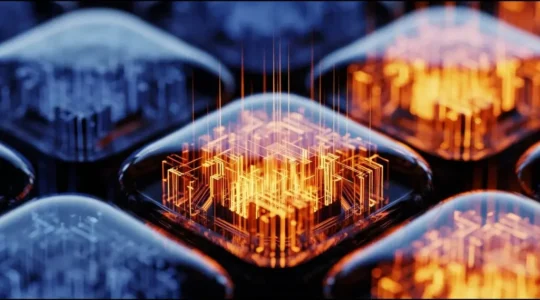Close-up of lithium battery cells showing charge levels and internal chemistry