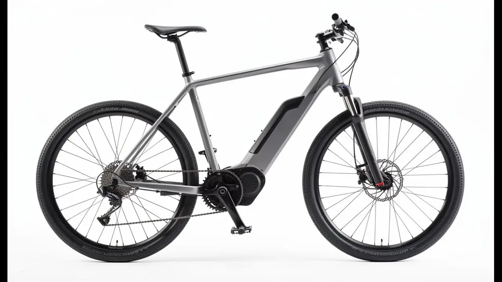 Side view showing e-bike mid-drive motor placement and balanced weight distribution